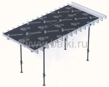 Схема опалубочного стола перекрытия