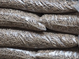 Пеллеты а мешках